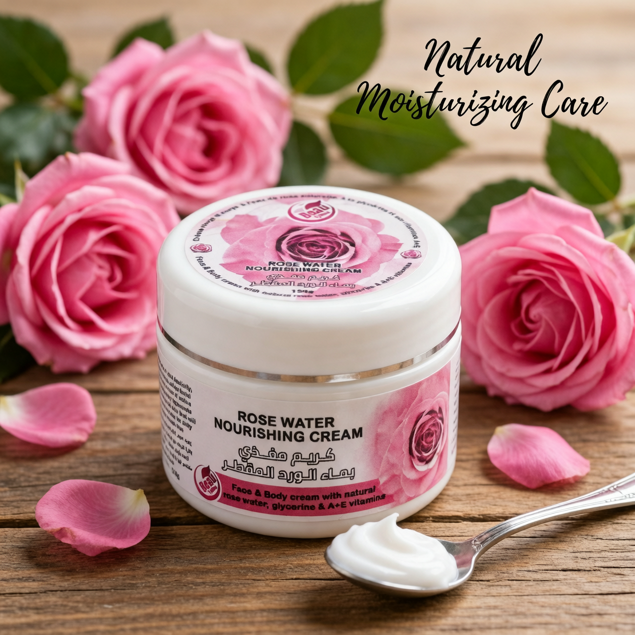 Crema Nutriente all’Acqua di Rosa 150g – Idratazione Naturale per Pelle Morbida e Luminosa